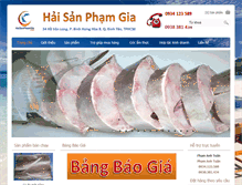 Tablet Screenshot of haisanphamgia.com